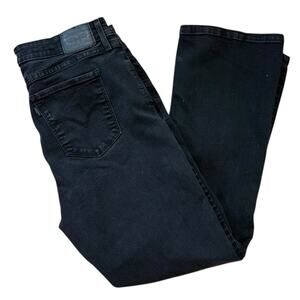 Levis 725 High Rise Bootcut Gray Black Denim Jeans Women’s 33 Western Cowgirl